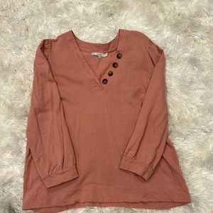 Dusty pink sweatshirt from Loft